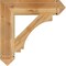 Ekena Millwork Imperial Arts & Crafts Rough Sawn Bracket, Western Red Cedar, 6"W x 28"D x 28"H BKT06X28X28IMP03RWR - alternate 4